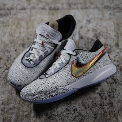 Nike Lebron 20 "White/Black/University Red/metallic Gold"