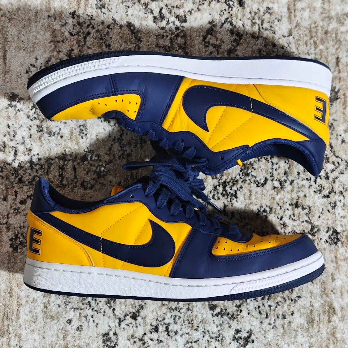 ナイキ ターミネーター ロー "ユニバーシティゴールド アンド ネイビー/ミシガン"