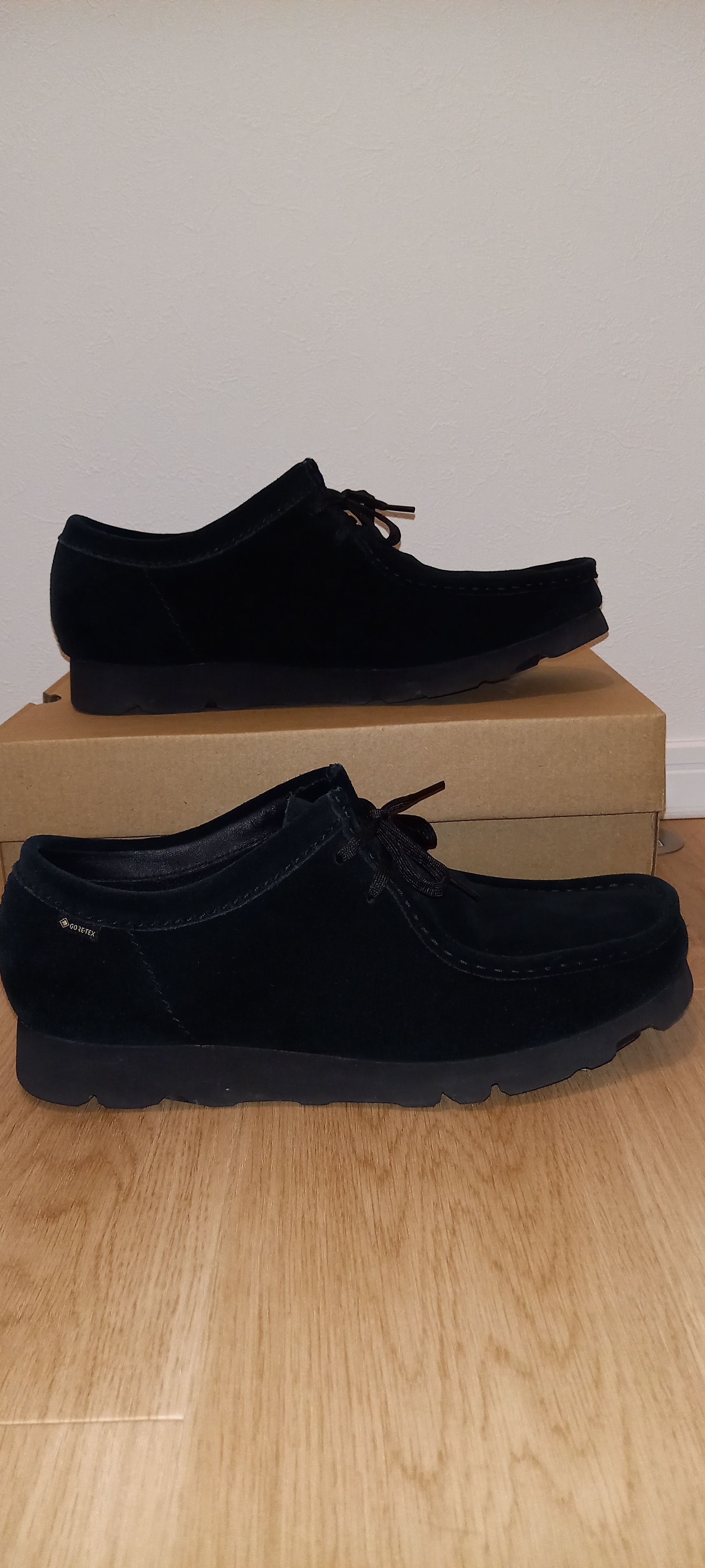 Clarks Wallabee GORE-TEX "Black Suede"