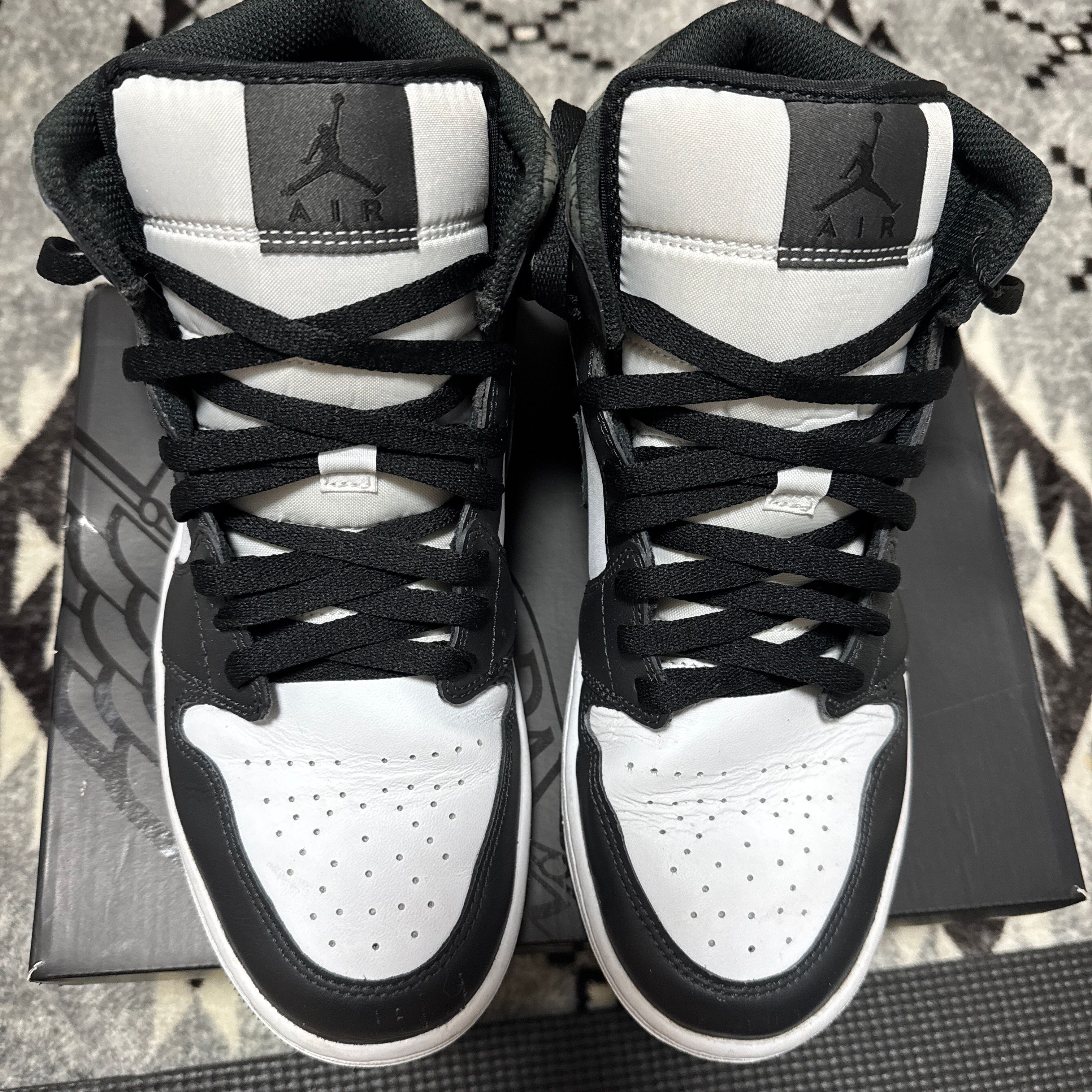 Nike Air Jordan 1 Mid "Panda Elephant/Safari"