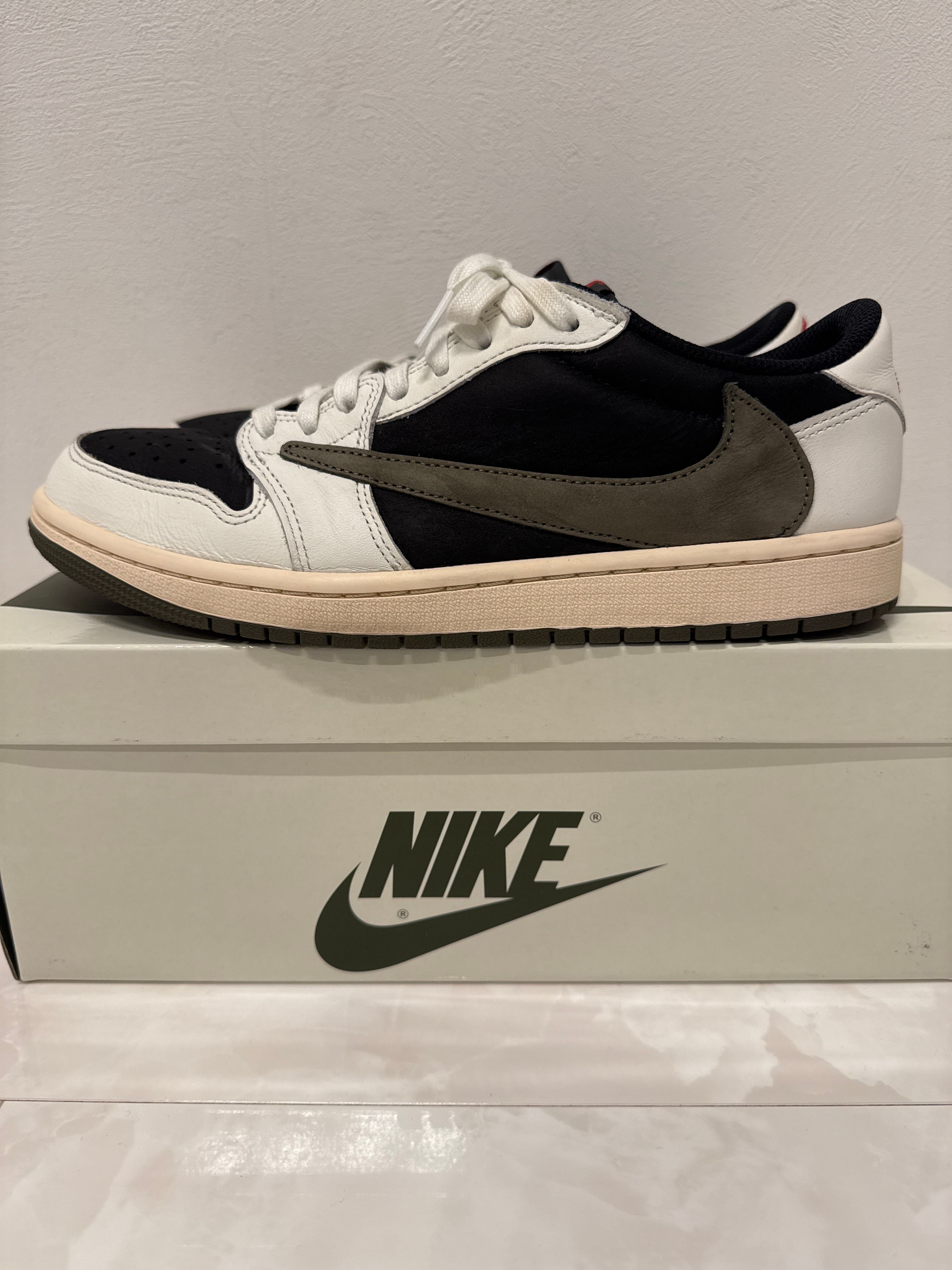 Travis Scott × Nike Women's Air Jordan 1 Low OG "Medium Olive"