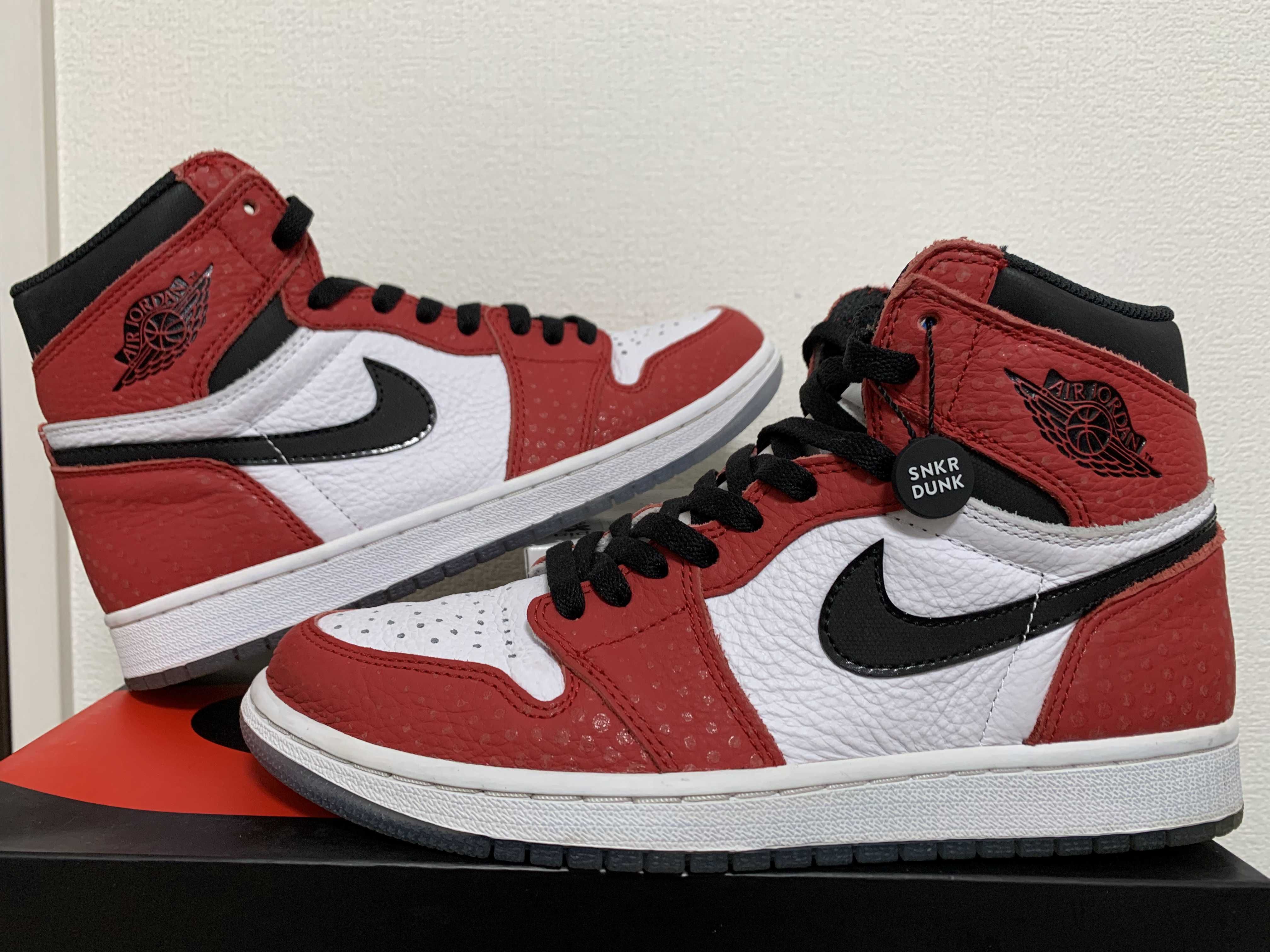 Spiderman × Nike Air Jordan 1 Origin Story "Gym Red/White/Photo Blue/Black"