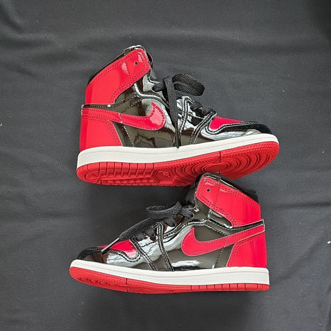 Nike TD Air Jordan 1 High OG "Patent Bred"
