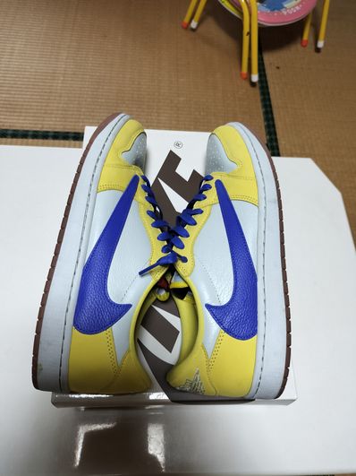 Travis Scott × Nike Women's Air Jordan 1 Retro Low OG "Canary"