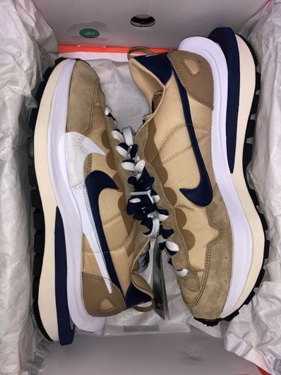 Sacai × Nike Vapor Waffle "Sesame And Blue Void"