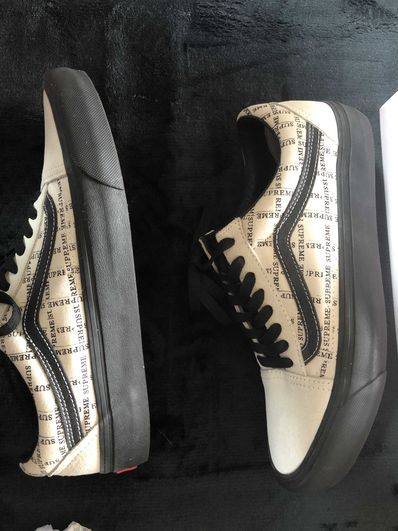 Supreme × Vans Old Skool "White"