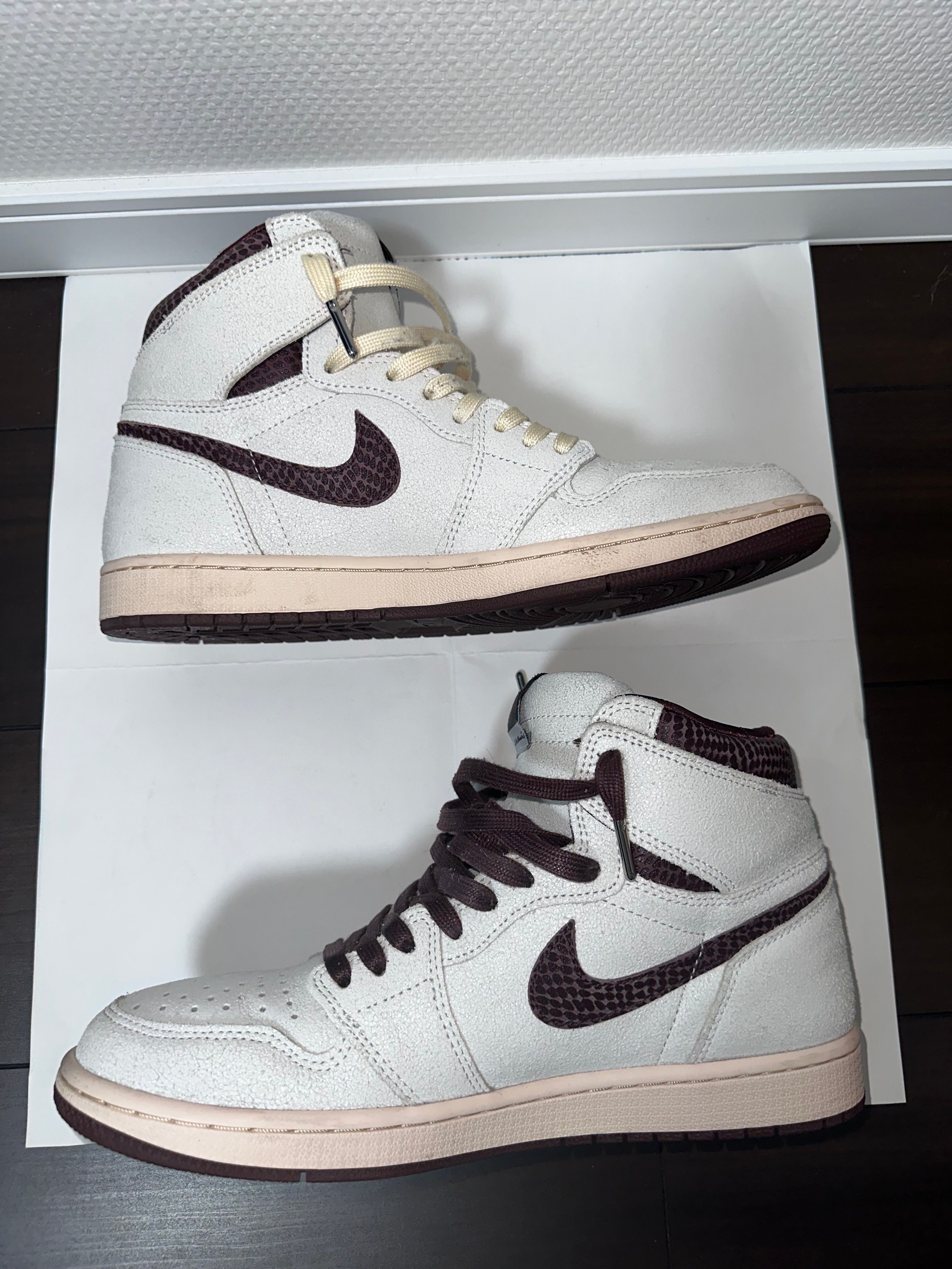 A Ma Maniere × Nike Air Jordan 1 Retro High OG "Sail and Burgundy"