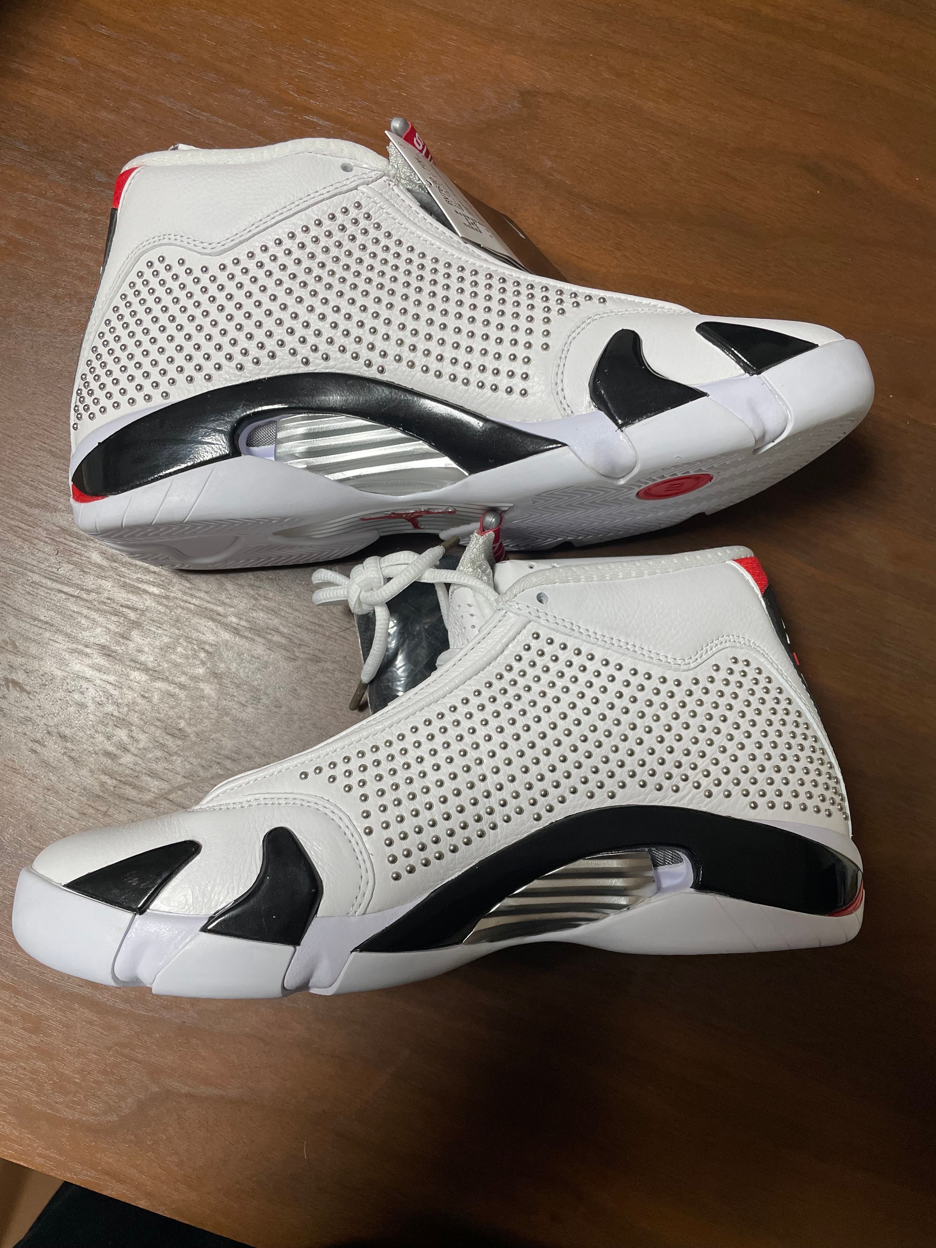 Supreme × Nike Air Jordan 14 Retro "White/University Red"