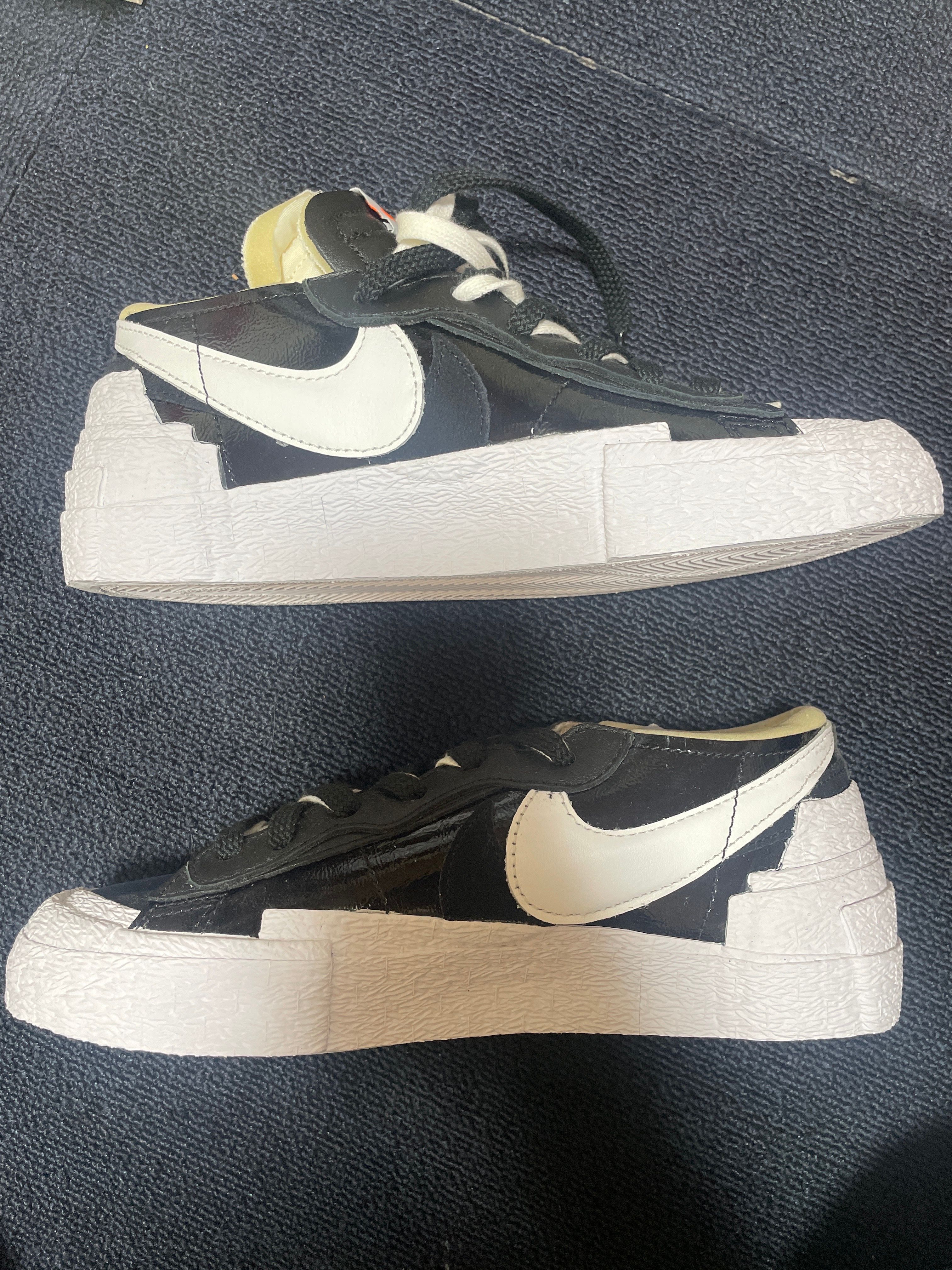 sacai × Nike Blazer Low "Black Patent Leather"