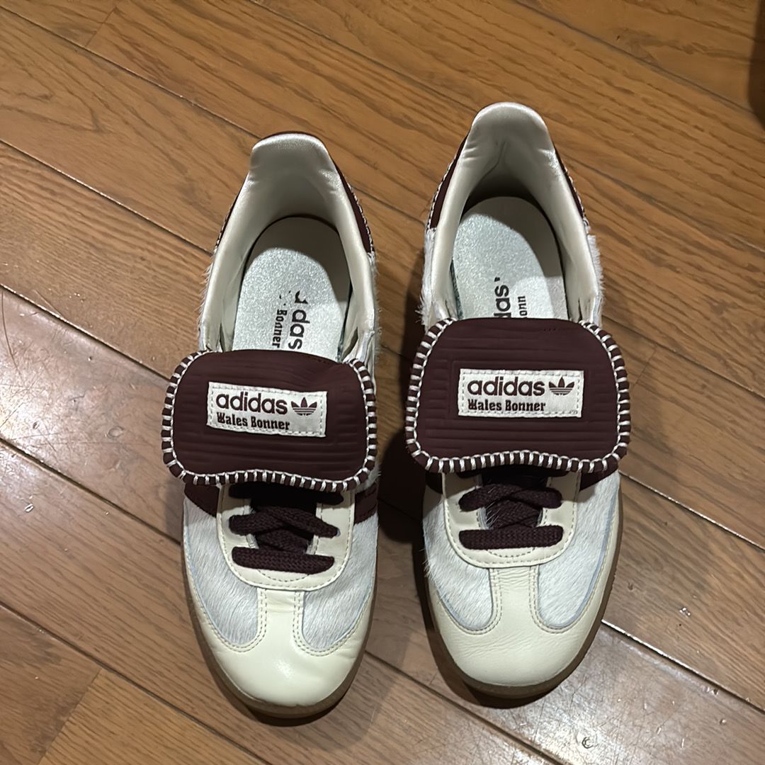 Wales Bonner × adidas Samba Pony Tonal Low "Cream White/Mystery Brown"