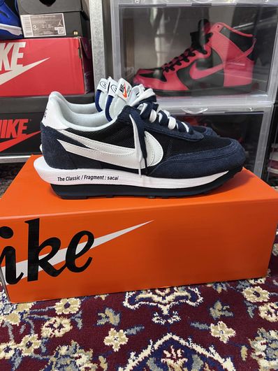 Fragment × sacai × Nike LD Waffle "Blackended Blue"
