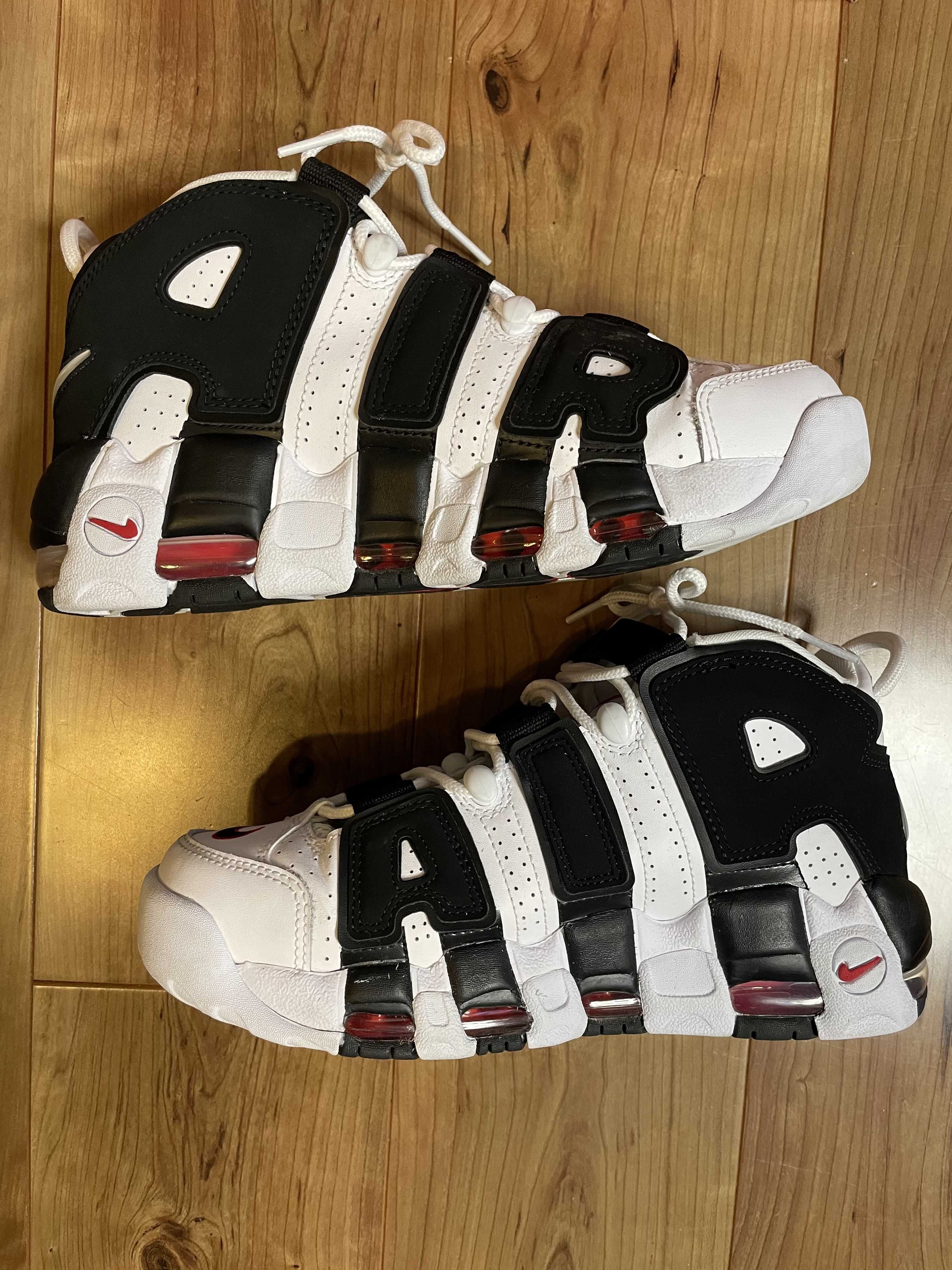 NIKE AIR MORE UPTEMPO "WHITE/BLACK/UNIVERSITY RED"(2020)
