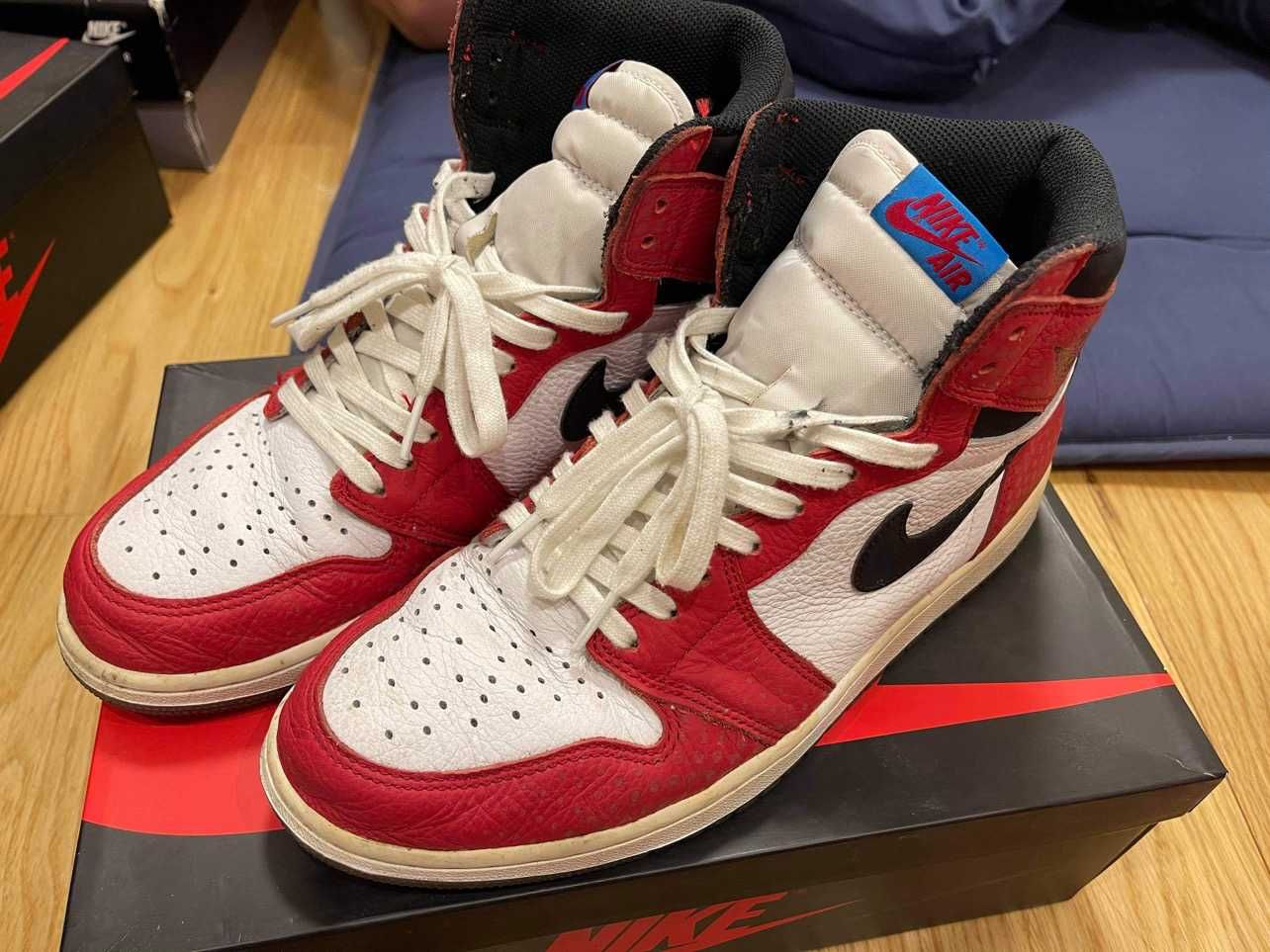 Spiderman × Nike Air Jordan 1 Origin Story "Gym Red/White/Photo Blue/Black"