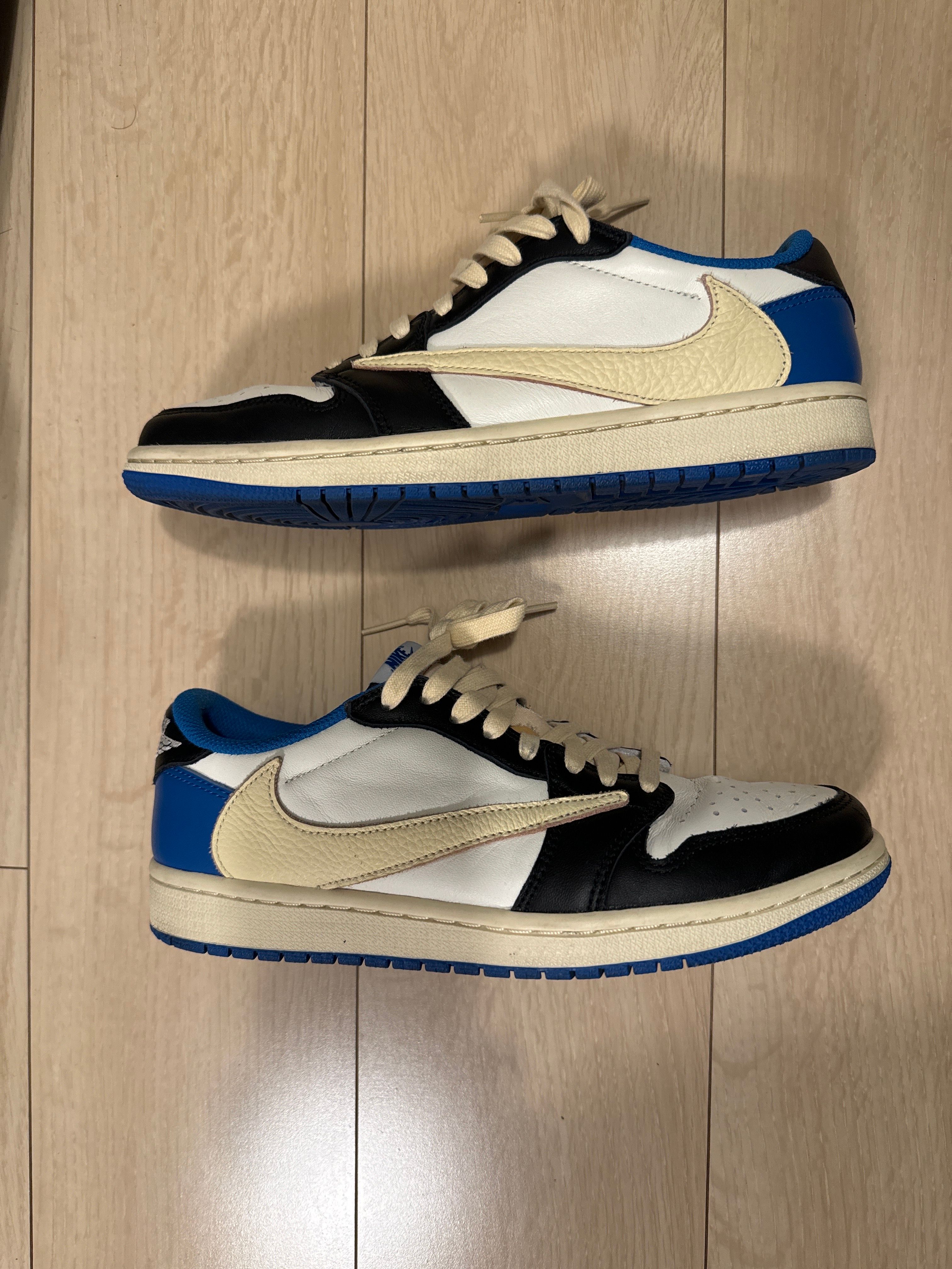 Travis Scott × fragment design × Nike Air Jordan 1 Low OG SP "Military Blue"