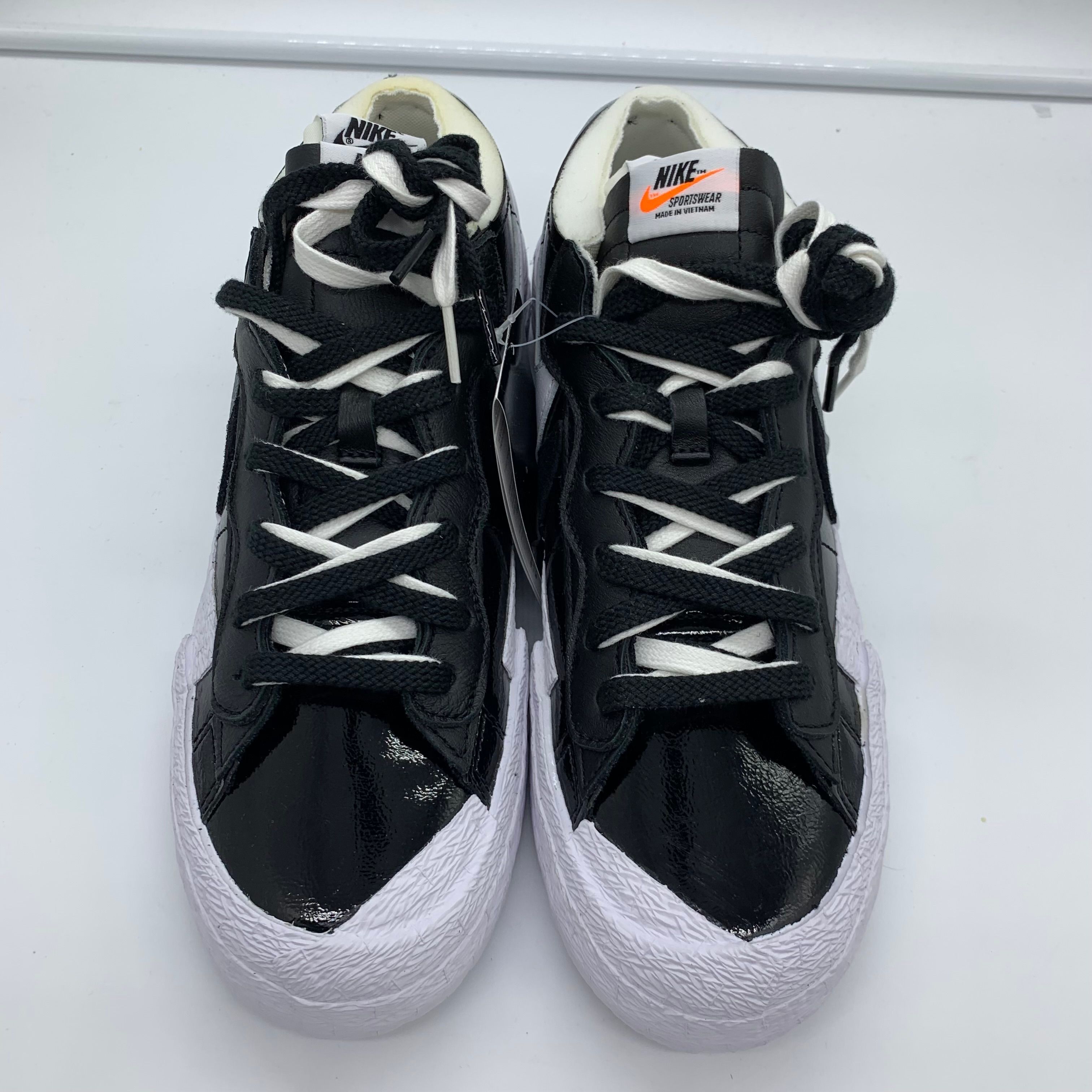 sacai × Nike Blazer Low "Black Patent Leather"