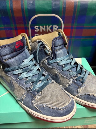 Nike SB Dunk High Reese Forbes Denim "Midnight Navy"