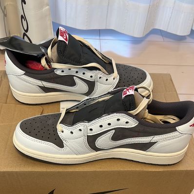 Travis Scott × Nike Air Jordan 1 Low OG SP "Reverse Mocha/Sail and Ridgerock"