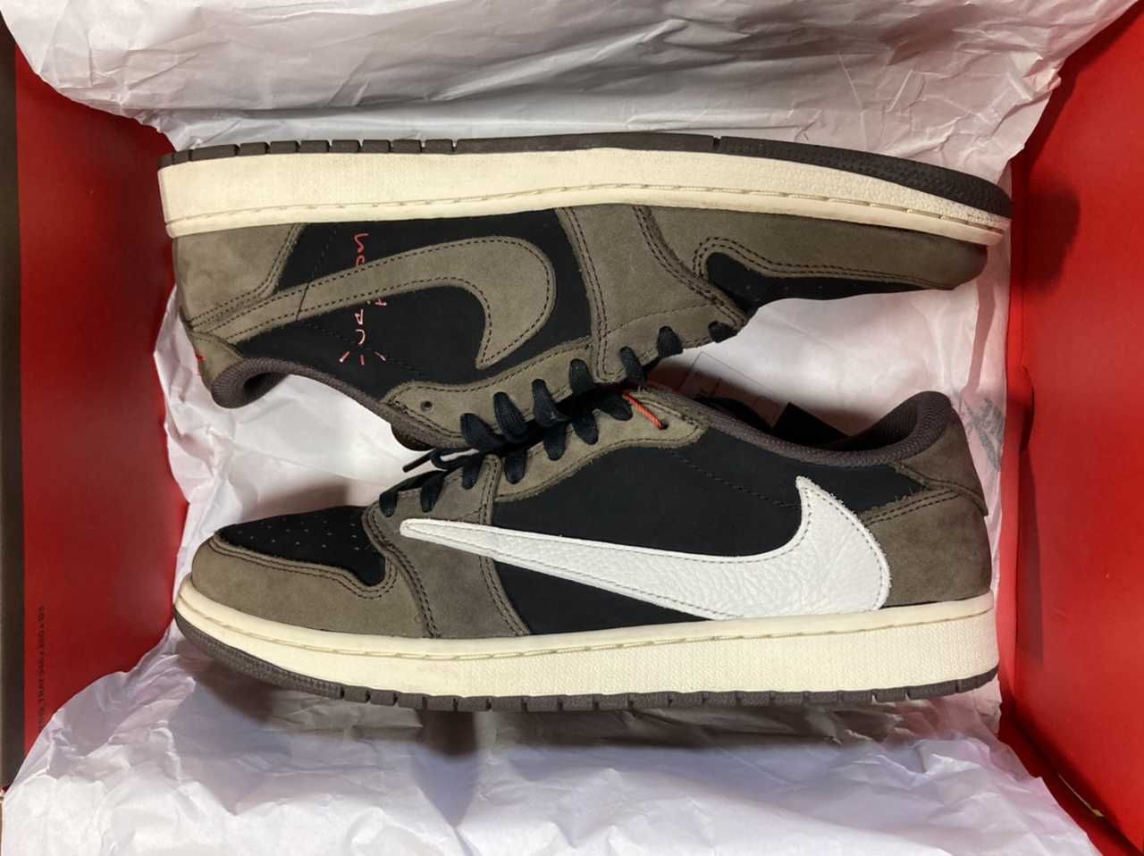 Travis Scott × Nike Air Jordan 1 Low OG SP-T  "Black/Dark Mocha"