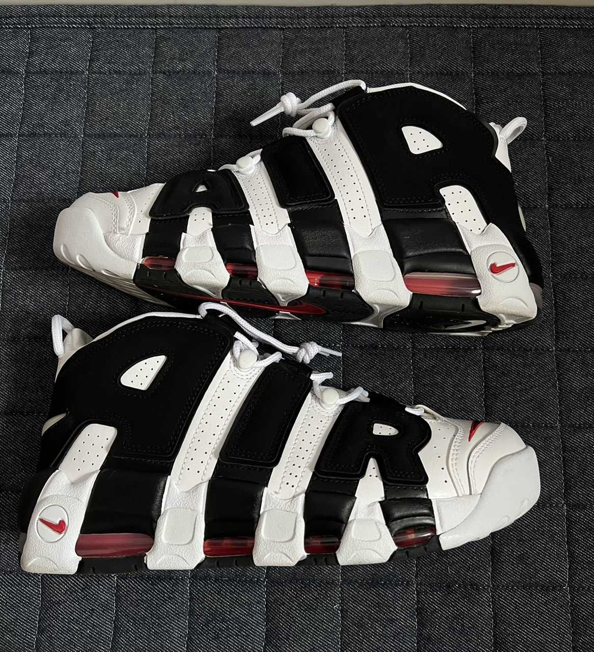 NIKE AIR MORE UPTEMPO "WHITE/BLACK/UNIVERSITY RED"(2020)