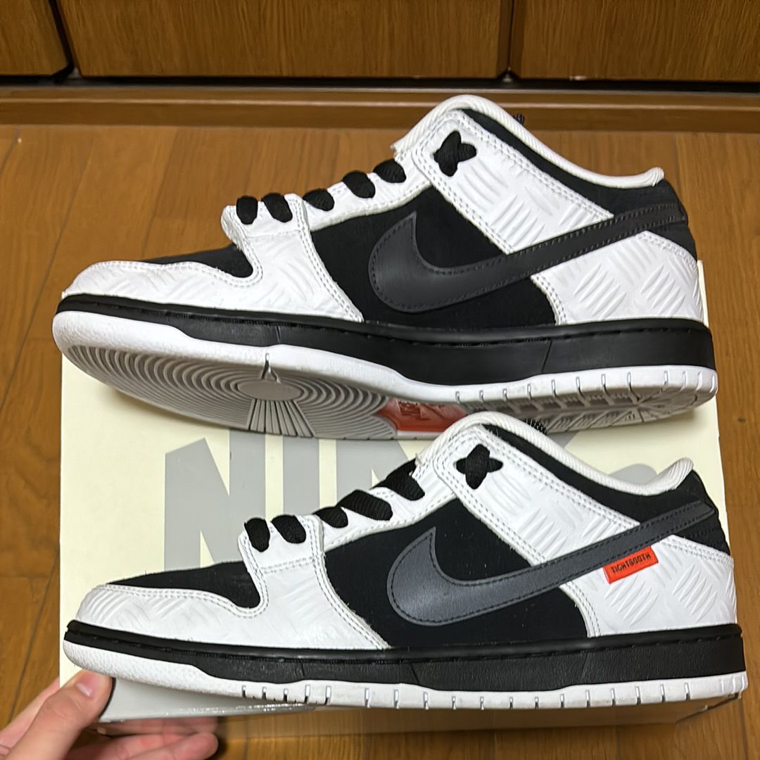 TIGHTBOOTH × Nike SB Dunk Low Pro QS "Black and White"