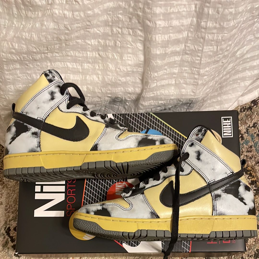 Nike Dunk High "Black Acid Wash"