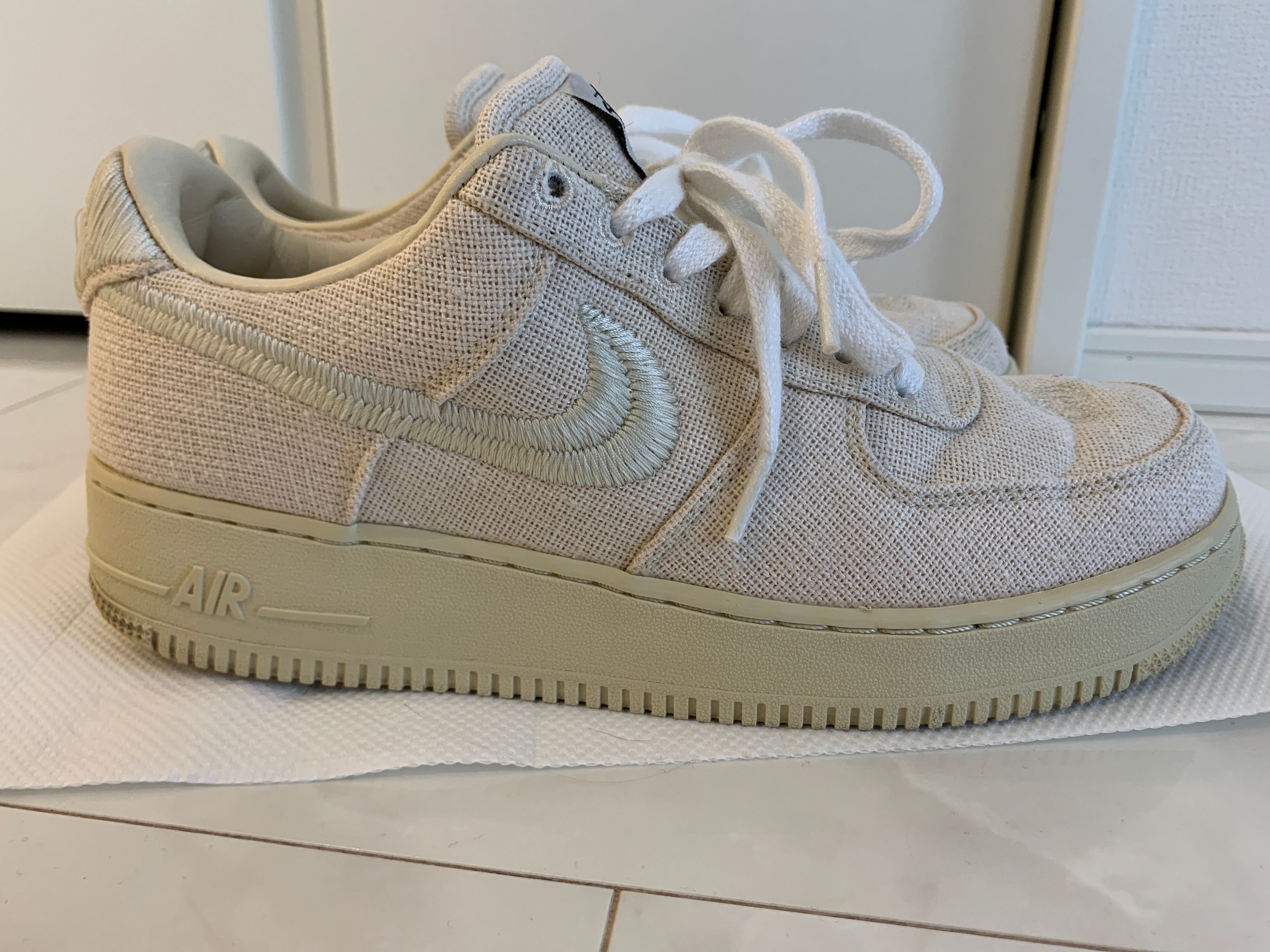 Stussy × Nike Air Force 1 Low "Fossil Stone"