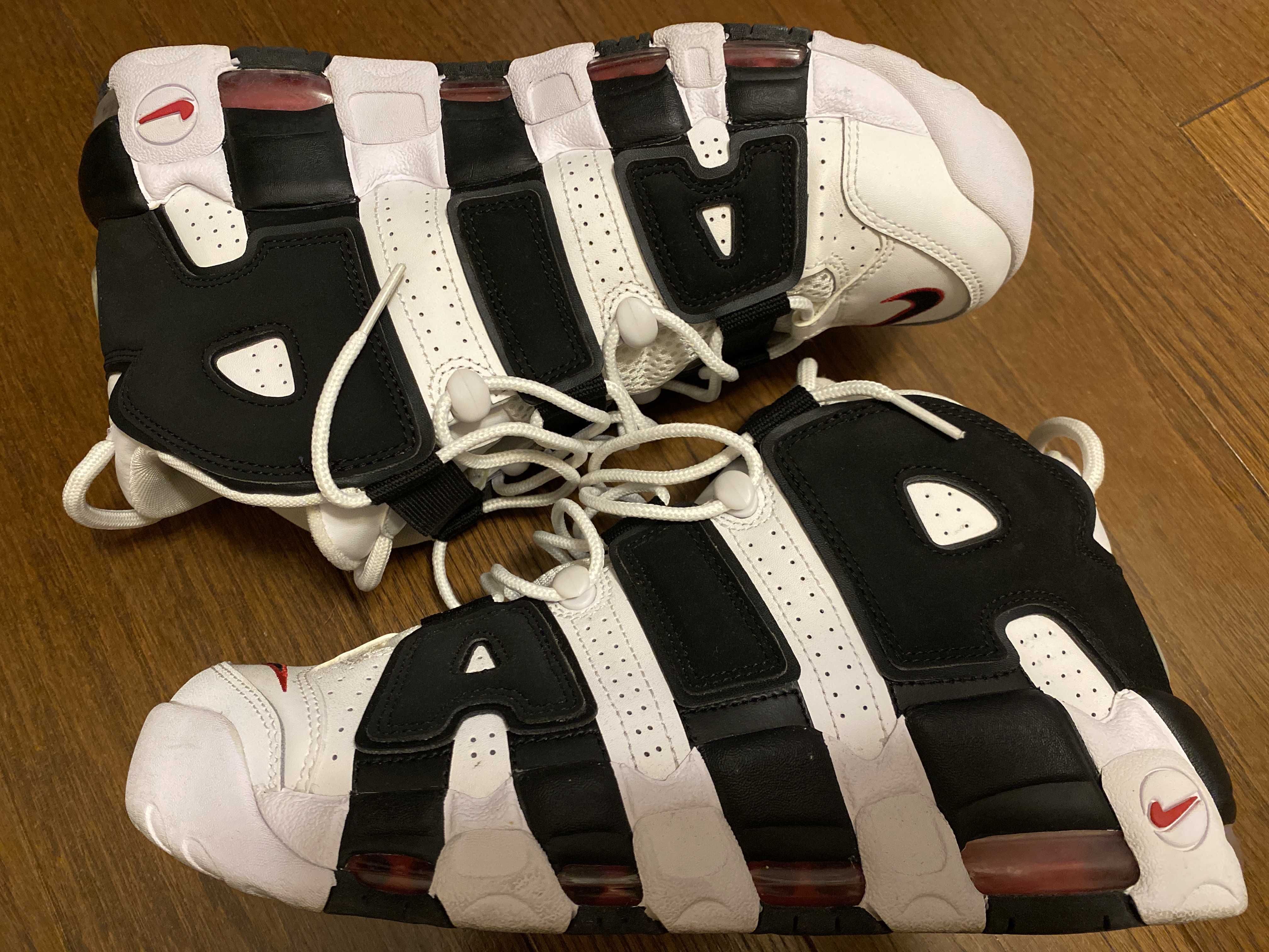Nike Air More up Tempo "White/Black/University Red"(~2018)