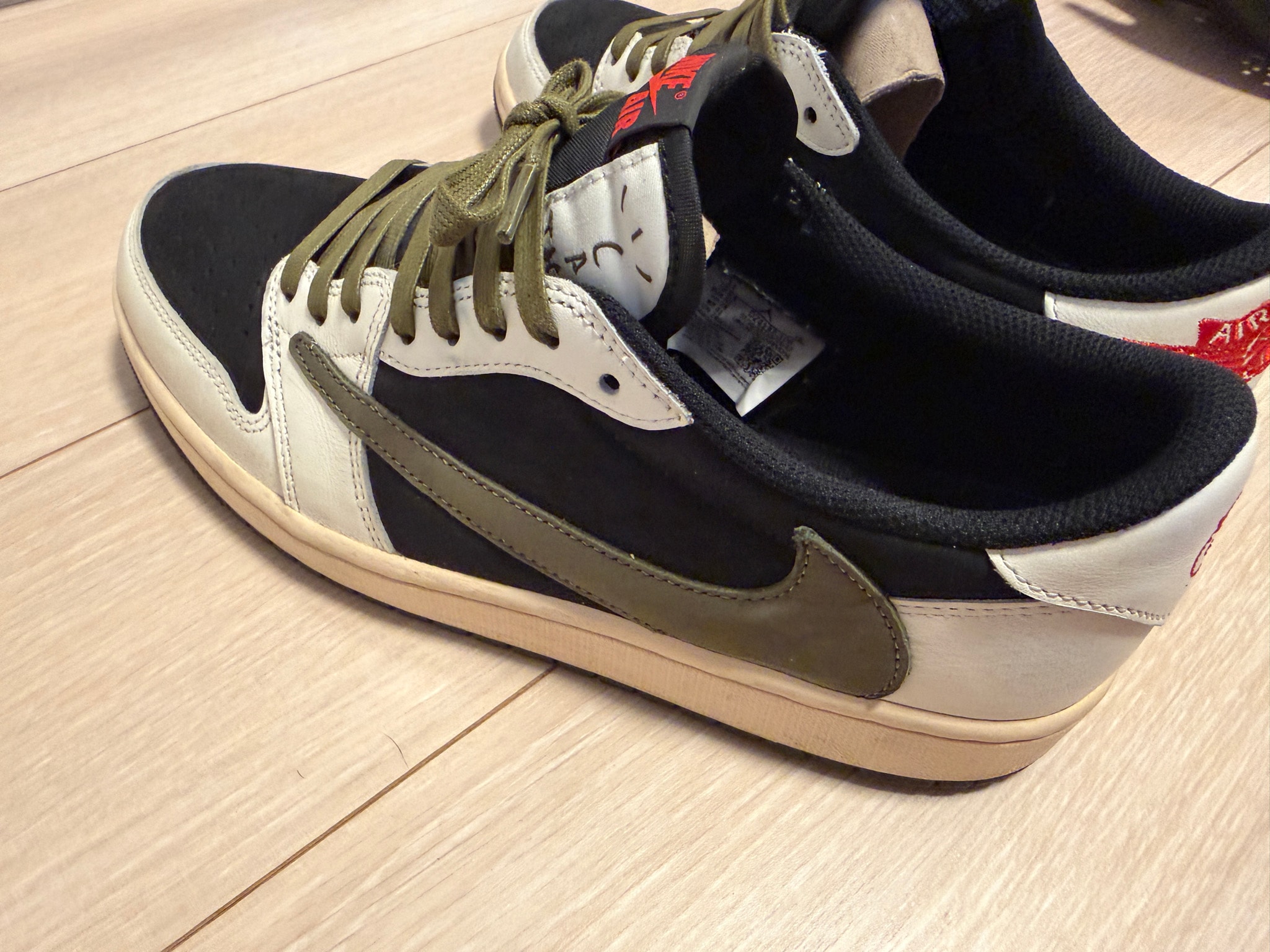 Travis Scott × Nike Women's Air Jordan 1 Low OG "Medium Olive"