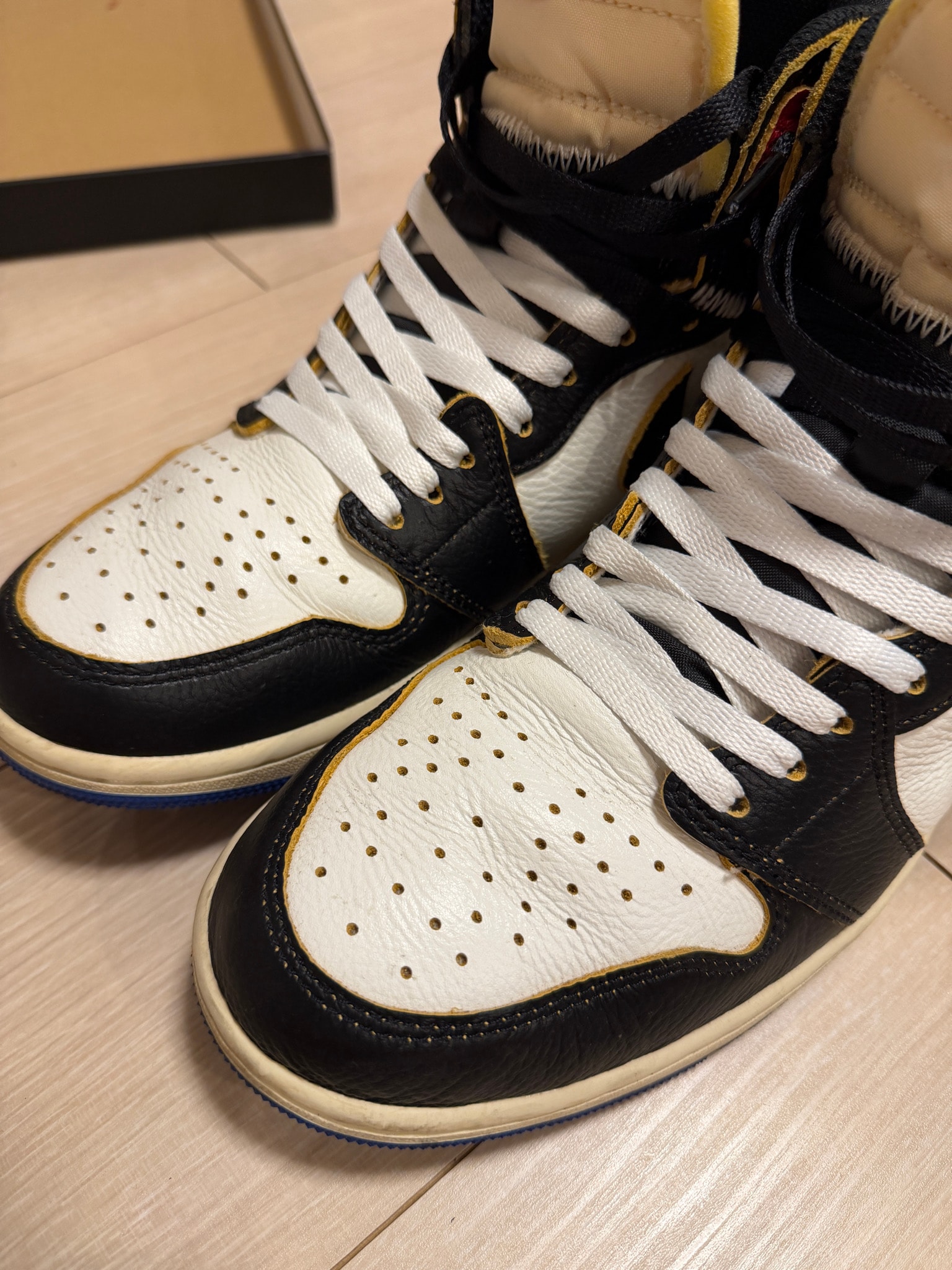 fragment design × UNION × Nike Air Jordan 1 High OG "Black/Varsity Red"