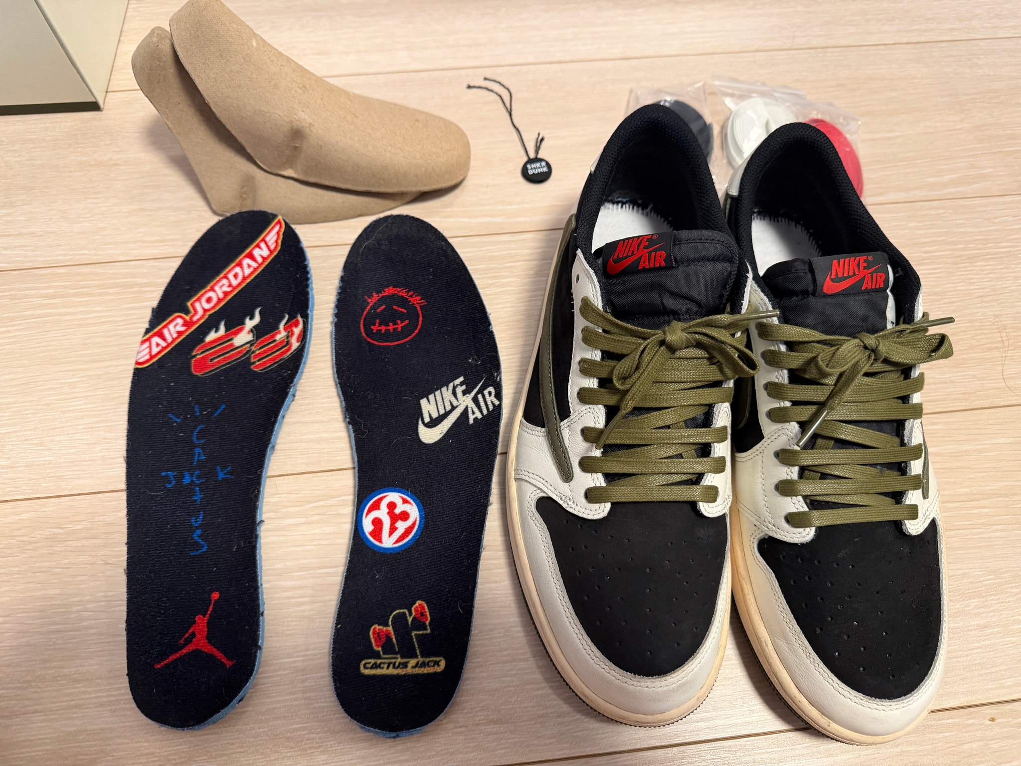 Travis Scott × Nike Women's Air Jordan 1 Low OG "Medium Olive"