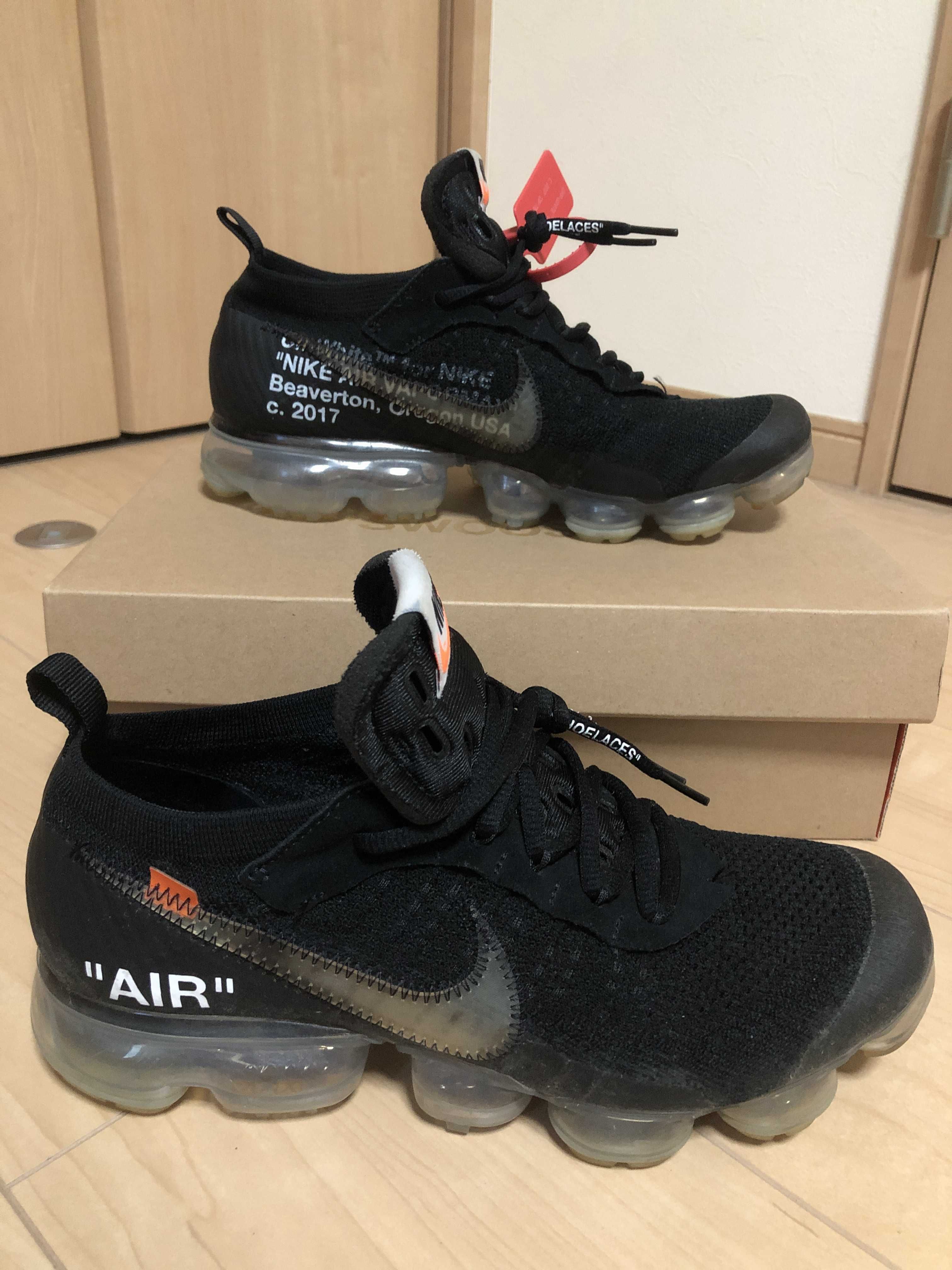 Off-White × Nike Air Vapormax "Black/Total Orange/Clear"