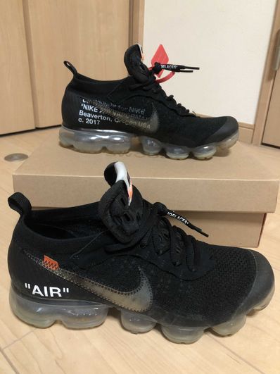 Off-White × Nike Air Vapormax "Black/Total Orange/Clear"