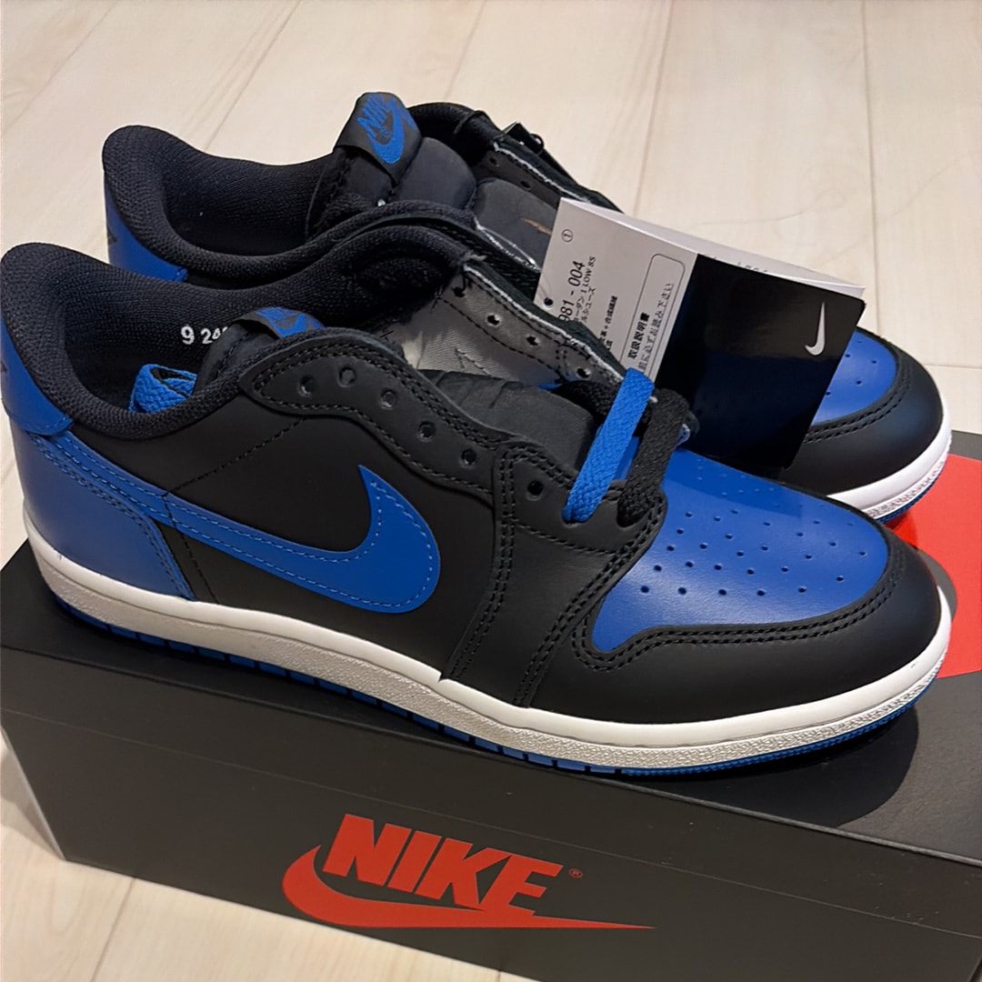 Nike Air Jordan 1 Low '85 "Black and Royal Blue"