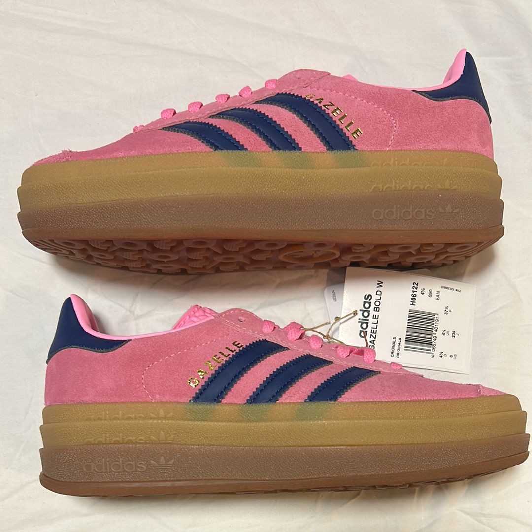 adidas Women's Gazellebold "Pink Glow/Victory Blue/Gum"