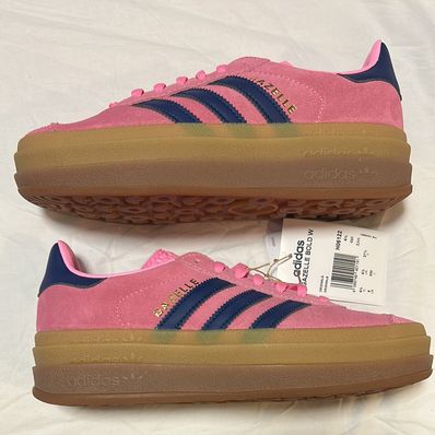 adidas Women's Gazellebold "Pink Glow/Victory Blue/Gum"