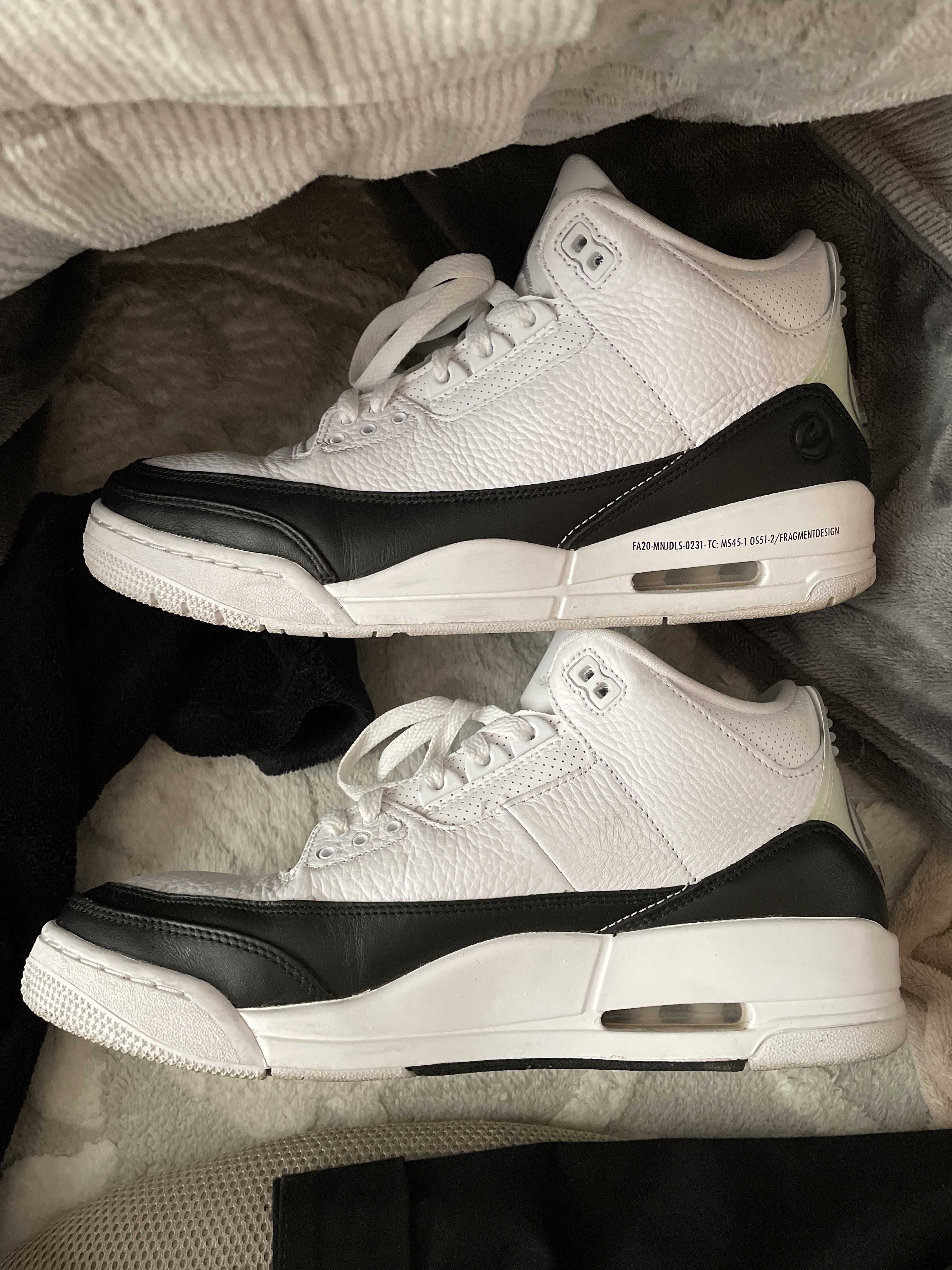 Fragment × Nike Air Jordan 3 "White/Black"