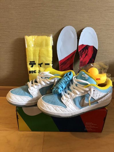 FTC × Nike SB Dunk Low "White/Blue"