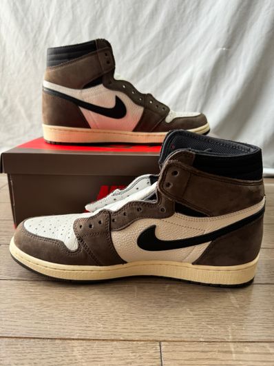 Travis Scott × Nike Air Jordan 1 Retro High OG TS SP "Sail/Dark Mocha"
