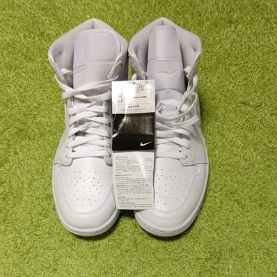 Nike Air Jordan 1 Mid "Triple White" (2020)