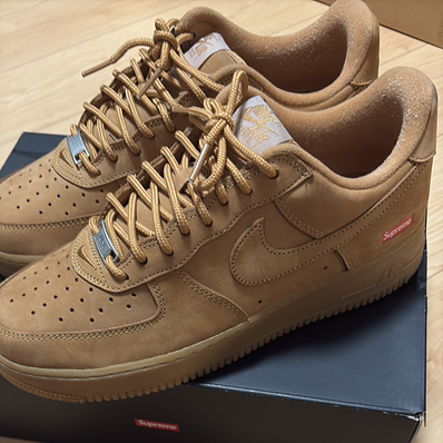 Supreme × Nike Air Force 1 Low "Flax/Wheat"