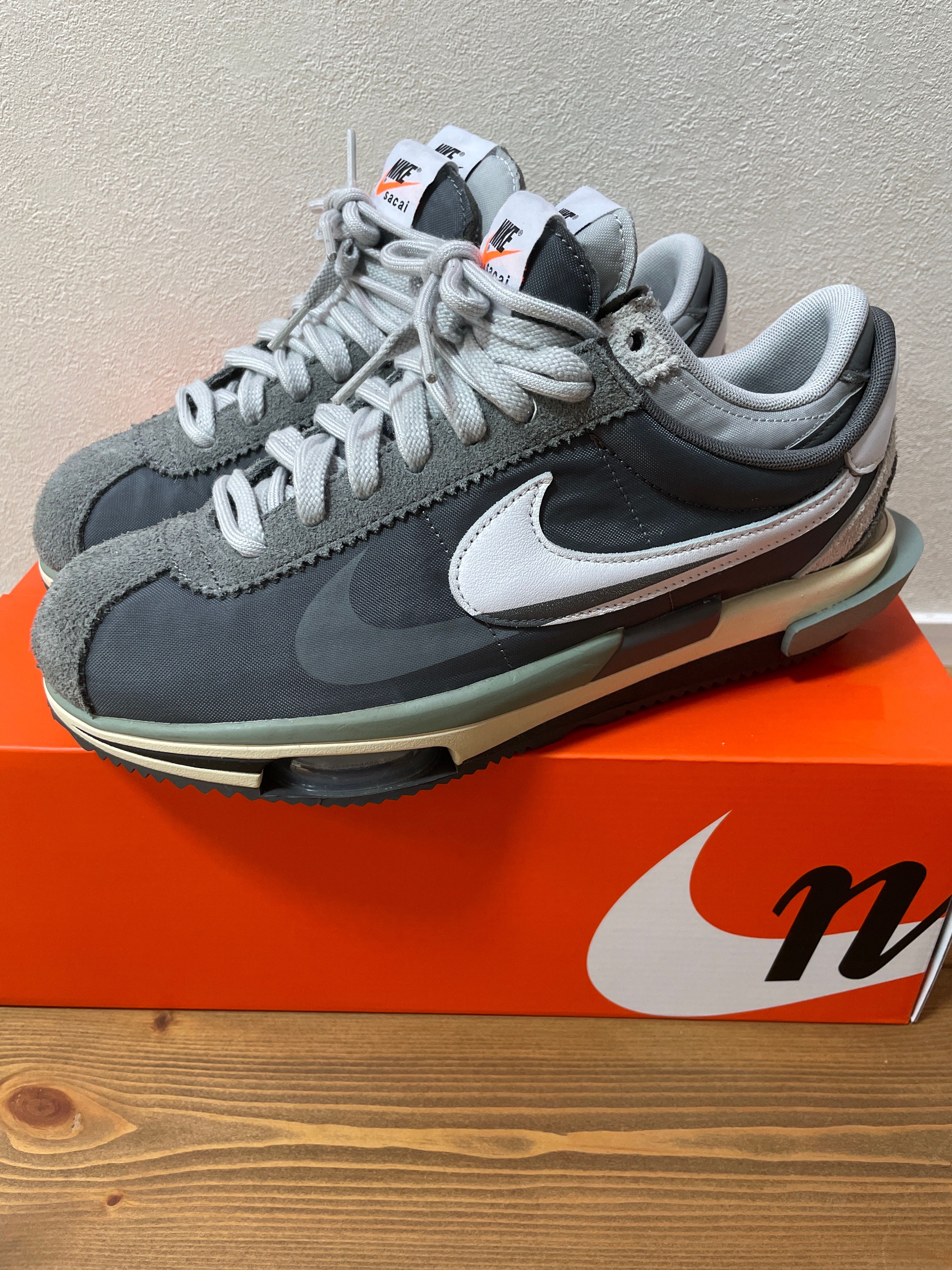sacai × Nike Zoom Cortez "Iron Grey"