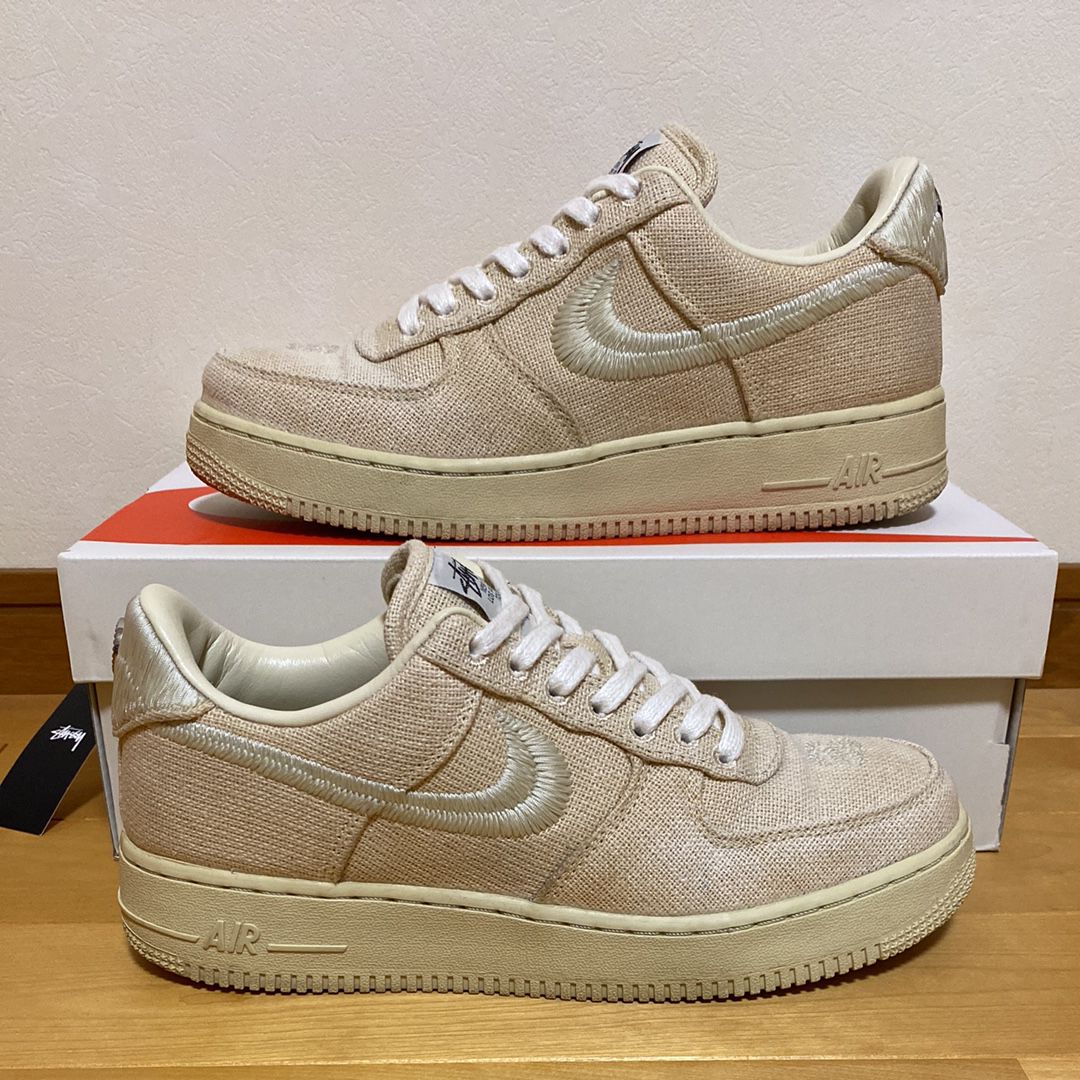 Stussy × Nike Air Force 1 Low "Fossil Stone"