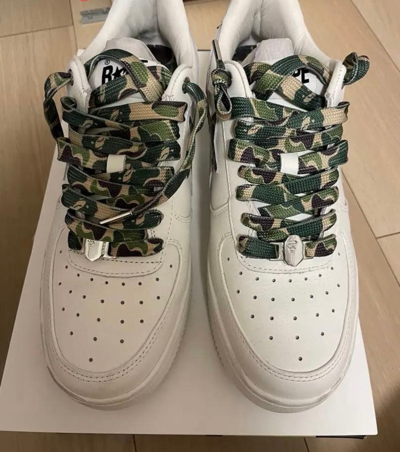 A BATHING APE®︎ BAPE STA White ABC Camo "Green" (2022)