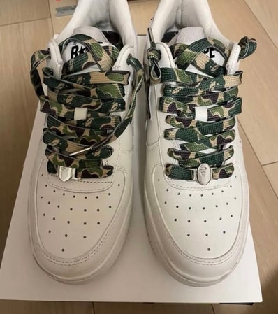 A BATHING APE®︎ BAPE STA White ABC Camo "Green" (2022)