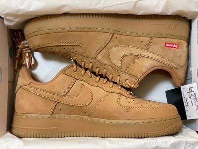 Supreme × Nike Air Force 1 Low "Flax/Wheat"