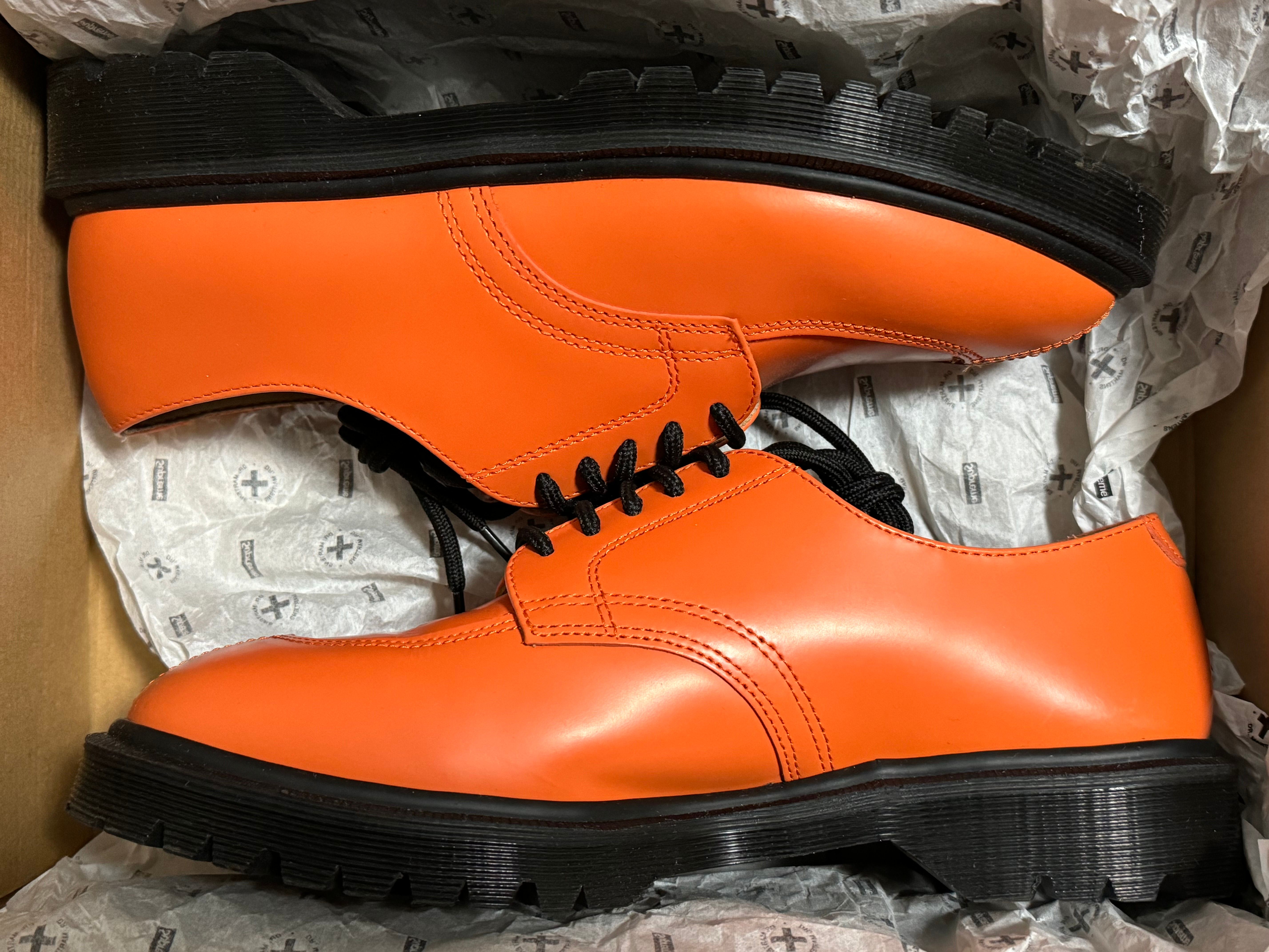 SUPREME × Dr.Martens SPLIT TOE 5-EYE SHOE "ORANGE"