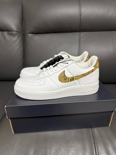 Nike Air Force 1 Low Retro PRM QS "Ivory Snake" (2019) (AO1635-100) (Includes Socks)