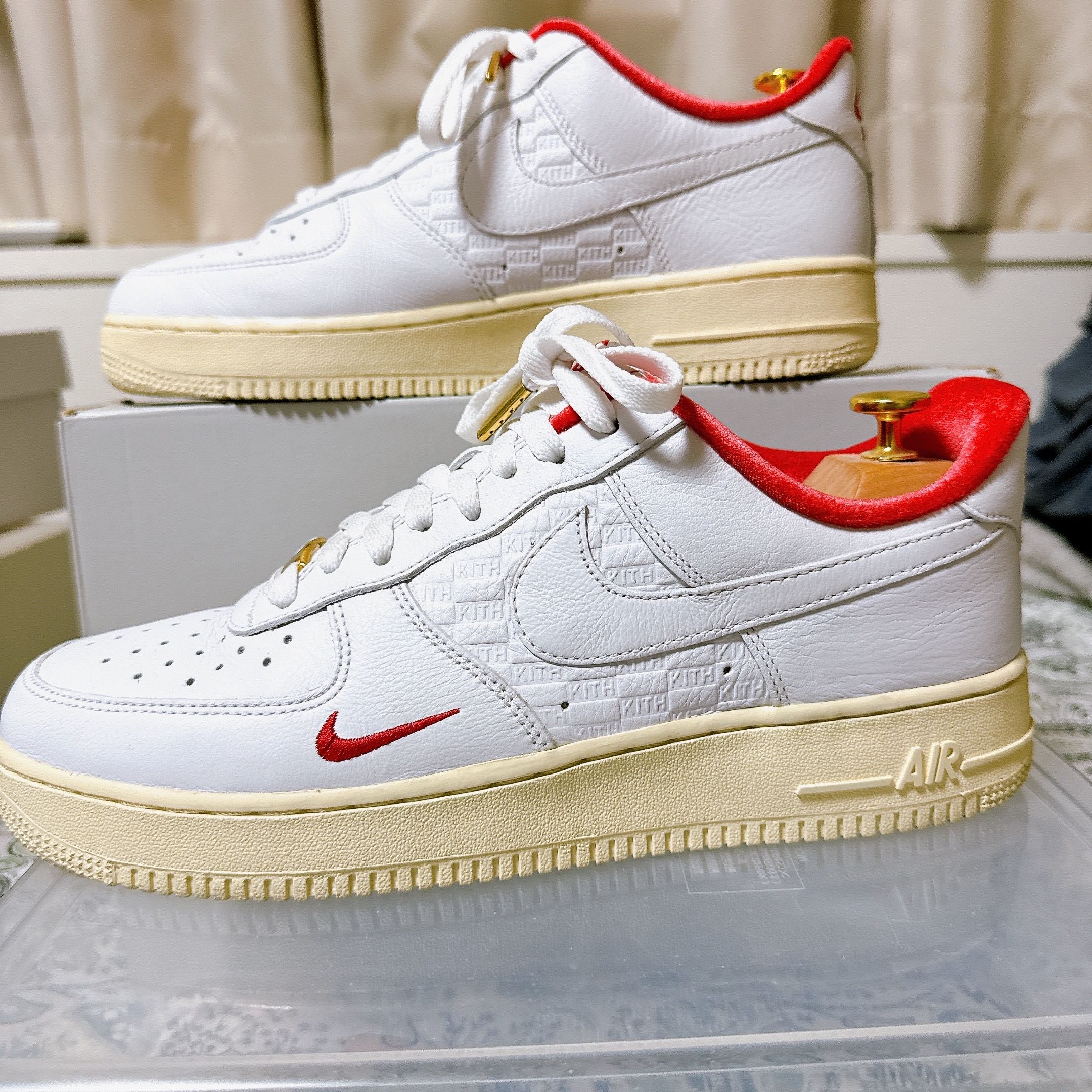 KITH × Nike Air Force 1 Low "White/Red"