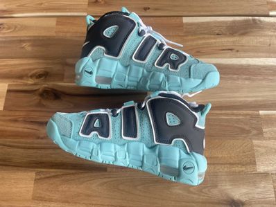 NIKE AIR MORE UPTEMPO GS "LIGHT AQUA / BLACK / WHITE"