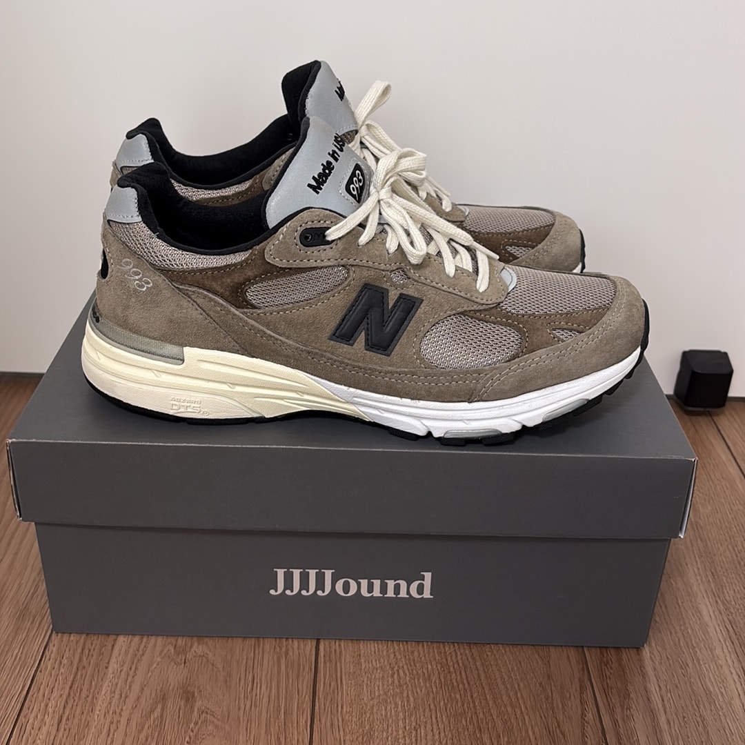 JJJJound × New Balance 993 "Mushroom/White"